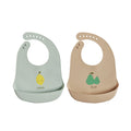 Siliconen slab | Yummy | Minty & camel | Set van 2